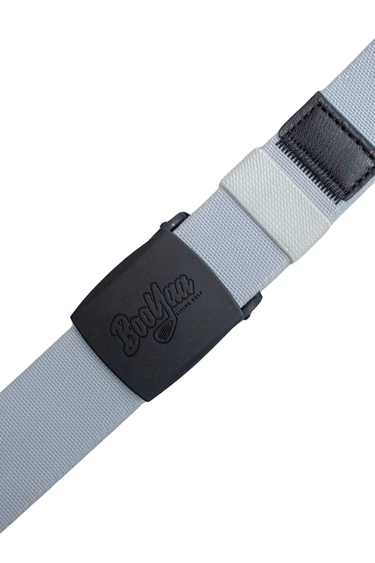 BooYaa Belt - Adjustable White Stretch with Black Alloy Buckle