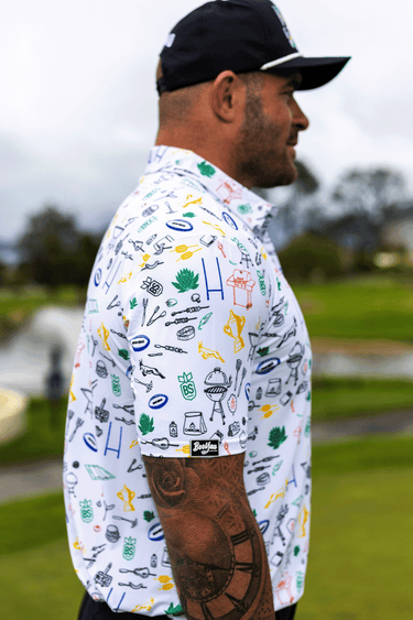 HERITAGE GOLF SHIRT - BOMB SQUAD by BooYaa Golf