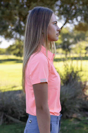 Ladies BooYaa Golf Shirt - CORAL