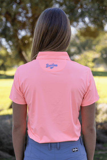 Ladies BooYaa Golf Shirt - CORAL