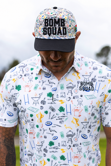 HERITAGE GOLF HAT - BOMB SQUAD by BooYaa Golf
